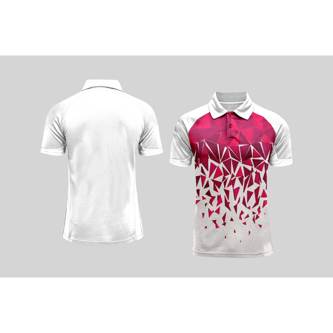 Next Print Cricket Polo Half White Customized Jersey NPCWH00A328