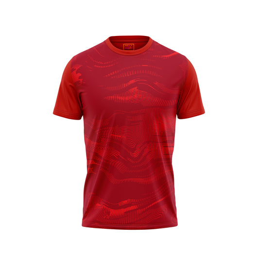 Red Round Neck Half Sleeve Tshirt Nextprintr355