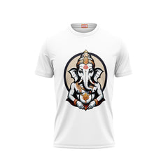 Next Print Ganesha Printed Tshirt White Colour Design 32