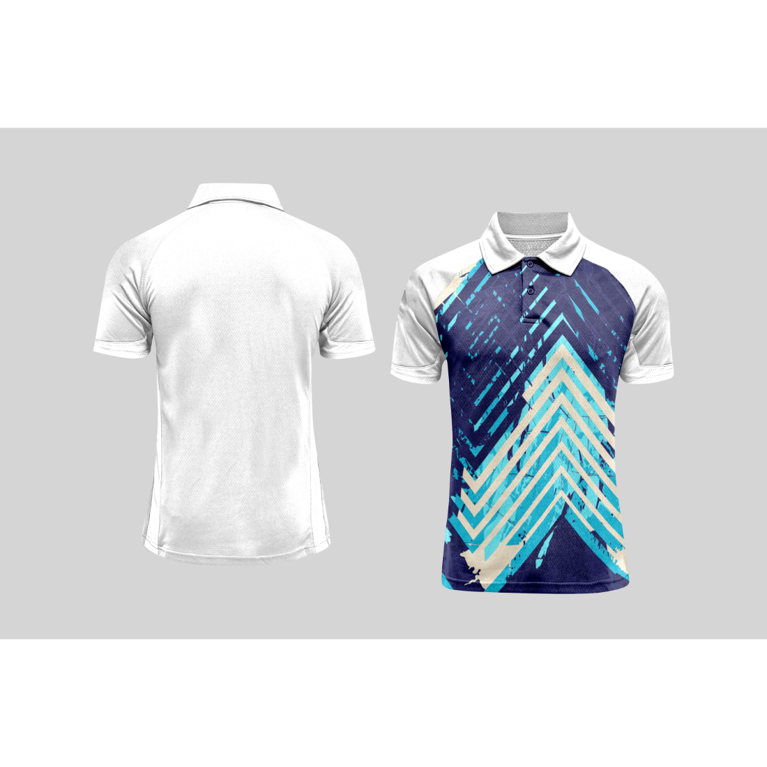 Next Print Cricket Polo Half White Customized Jersey NPCWH00A333
