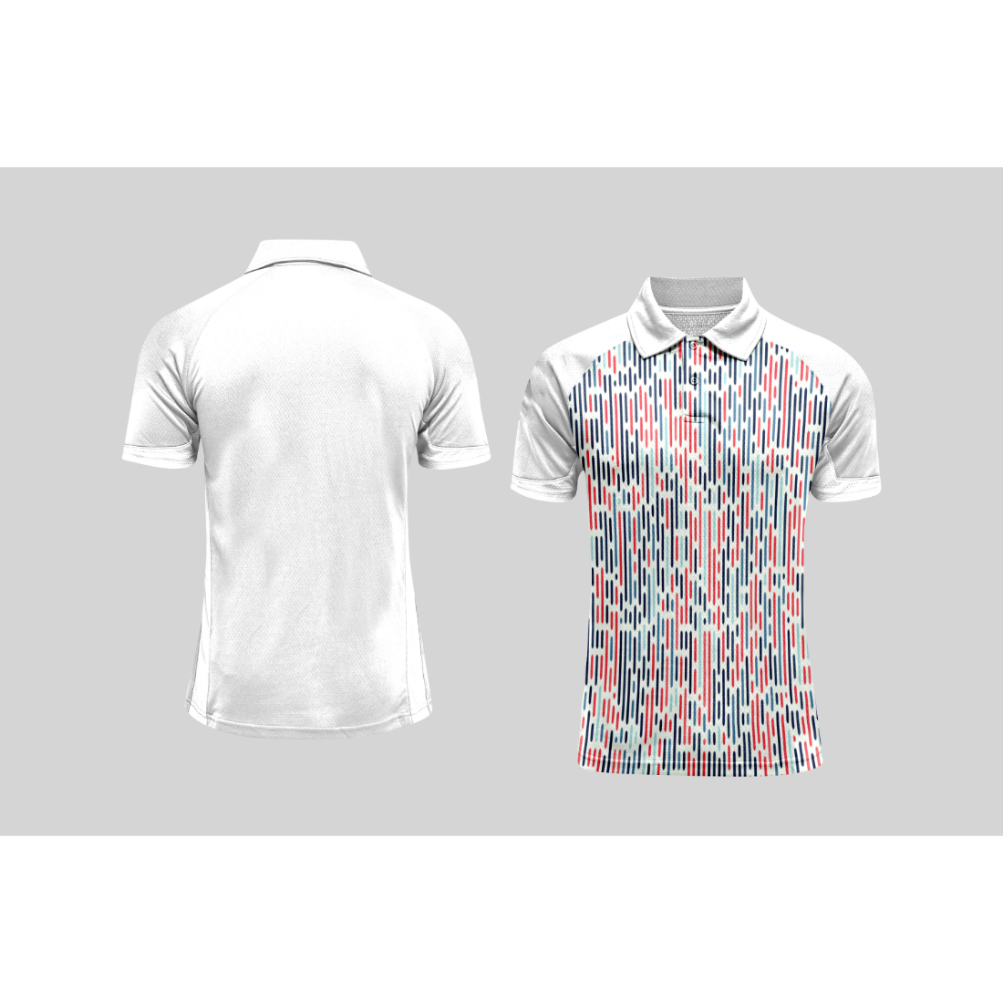Next Print Cricket Polo Half White Customized Jersey NPCWH00A334