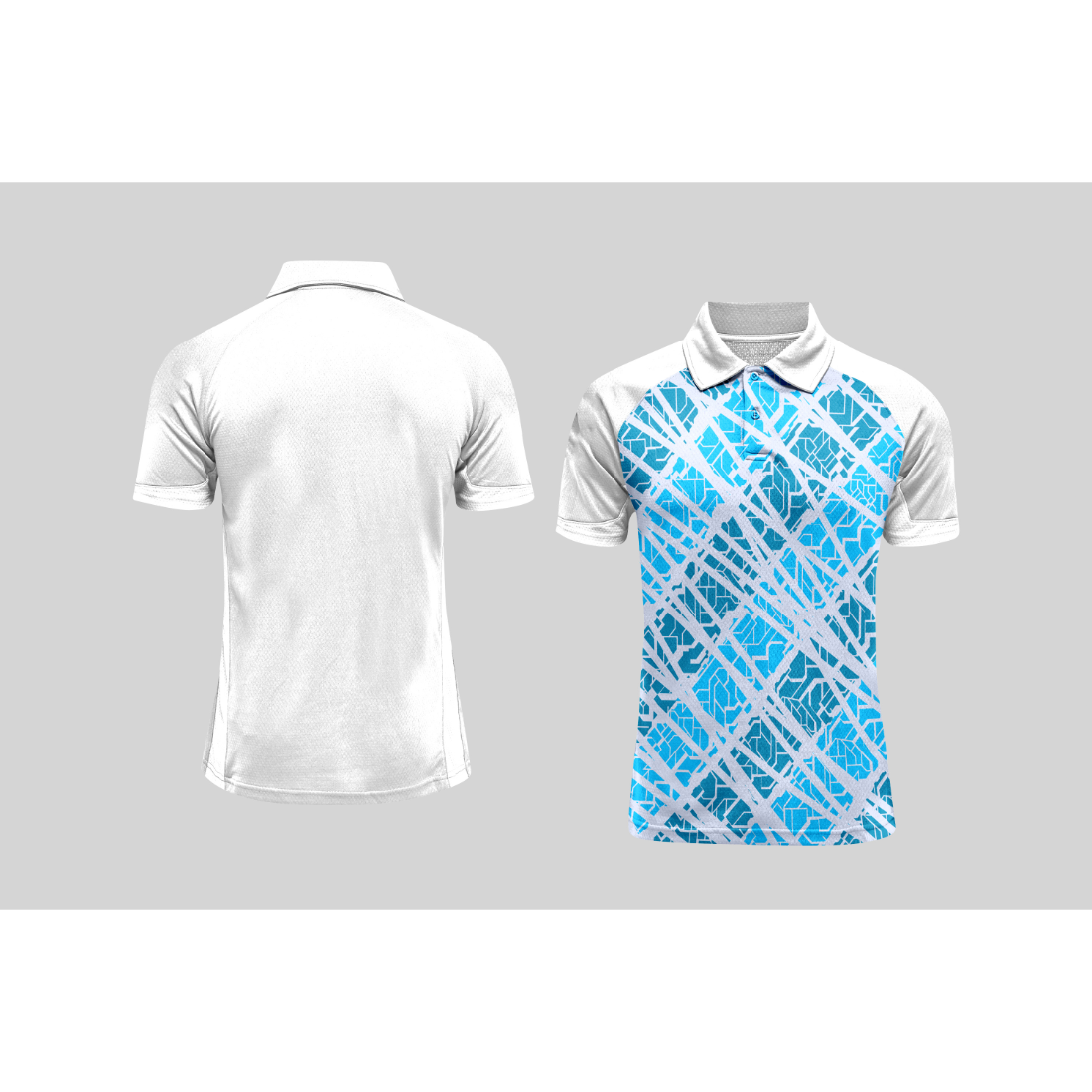 Next Print Cricket Polo Half White Customized Jersey NPCWH00A335