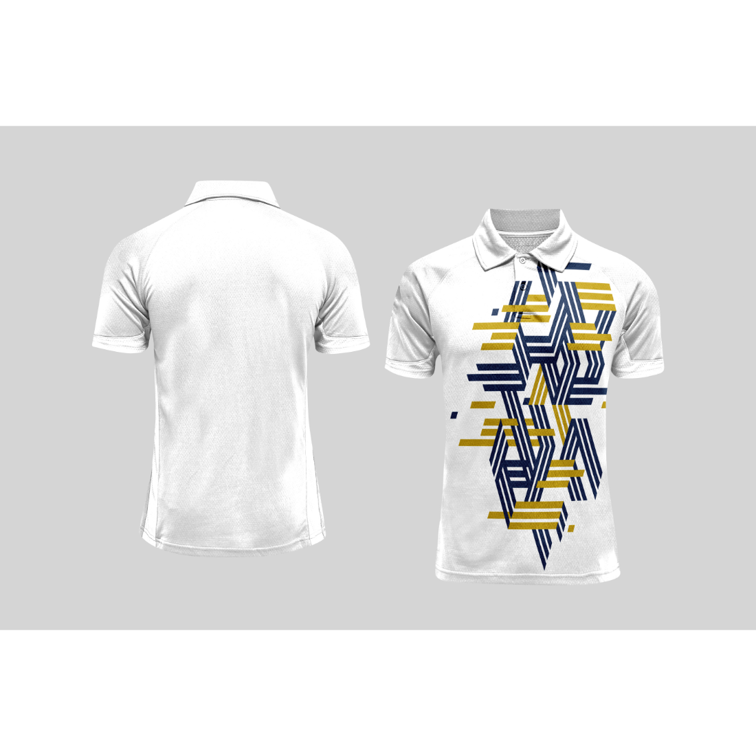 Next Print Cricket Polo Half White Customized Jersey NPCWH00A336