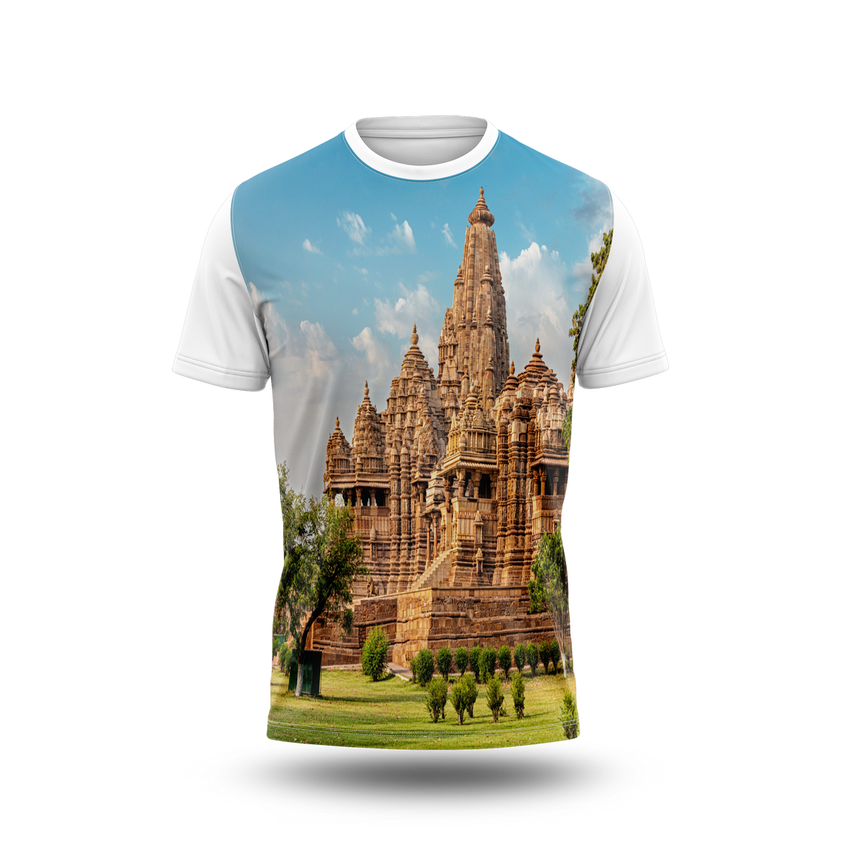 Shiva Temple Photo Printed Tshirt