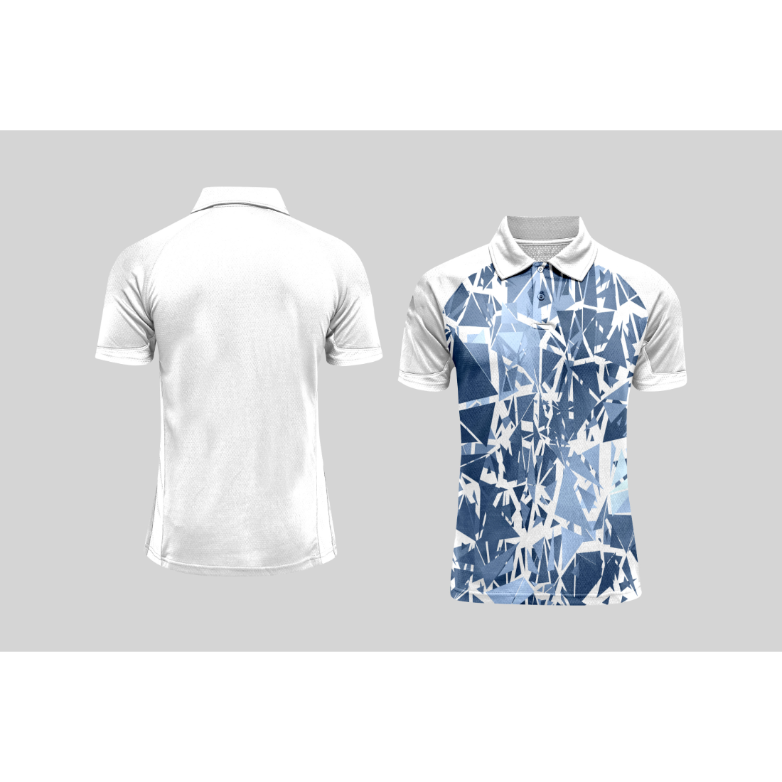 Next Print Cricket Polo Half White Customized Jersey NPCWH00A340