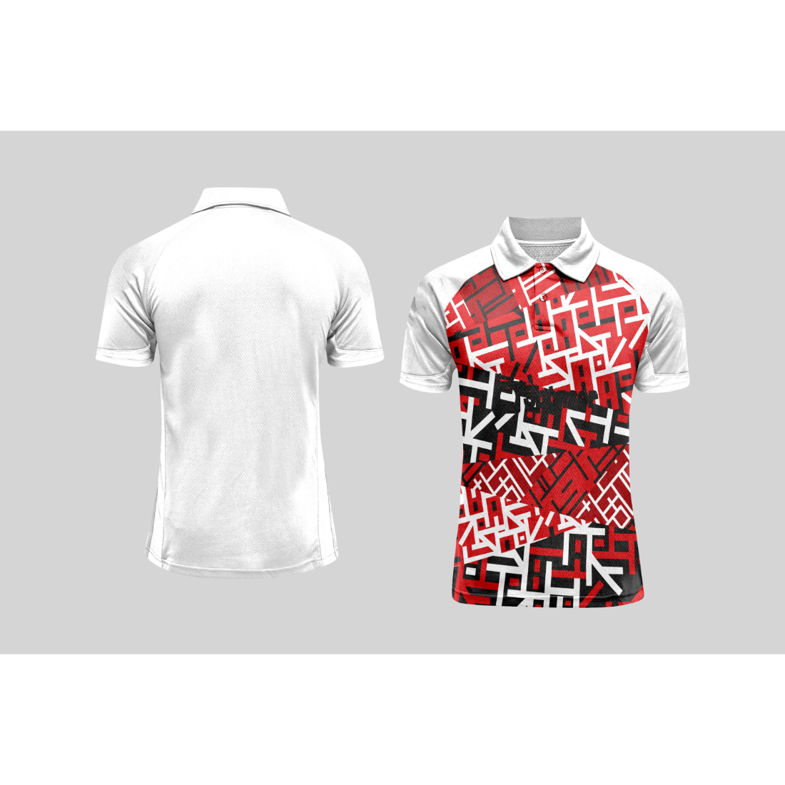 Next Print Cricket Polo Half White Customized Jersey NPCWH00A342
