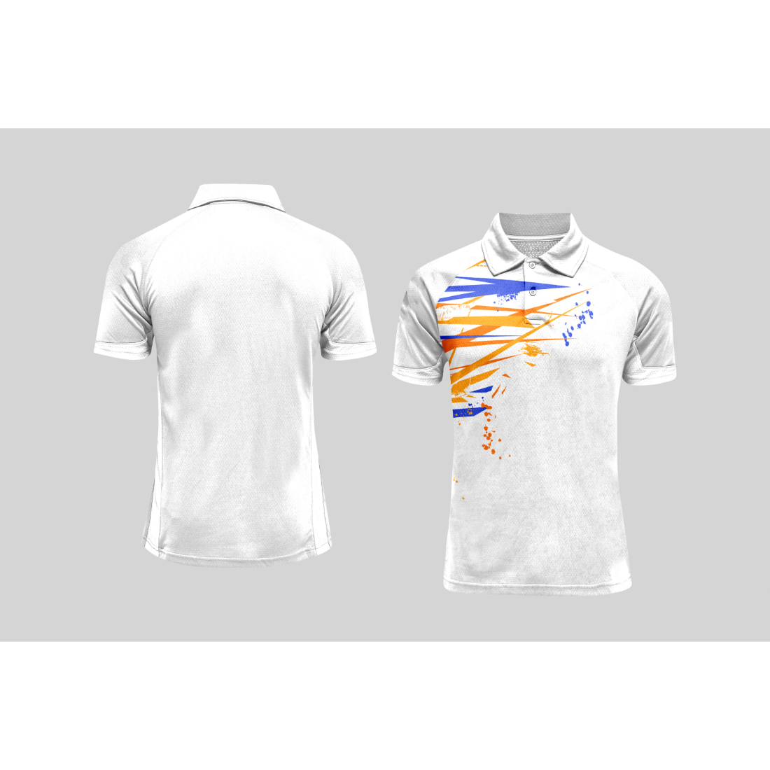 Next Print Cricket Polo Half White Customized Jersey NPCWH00A344