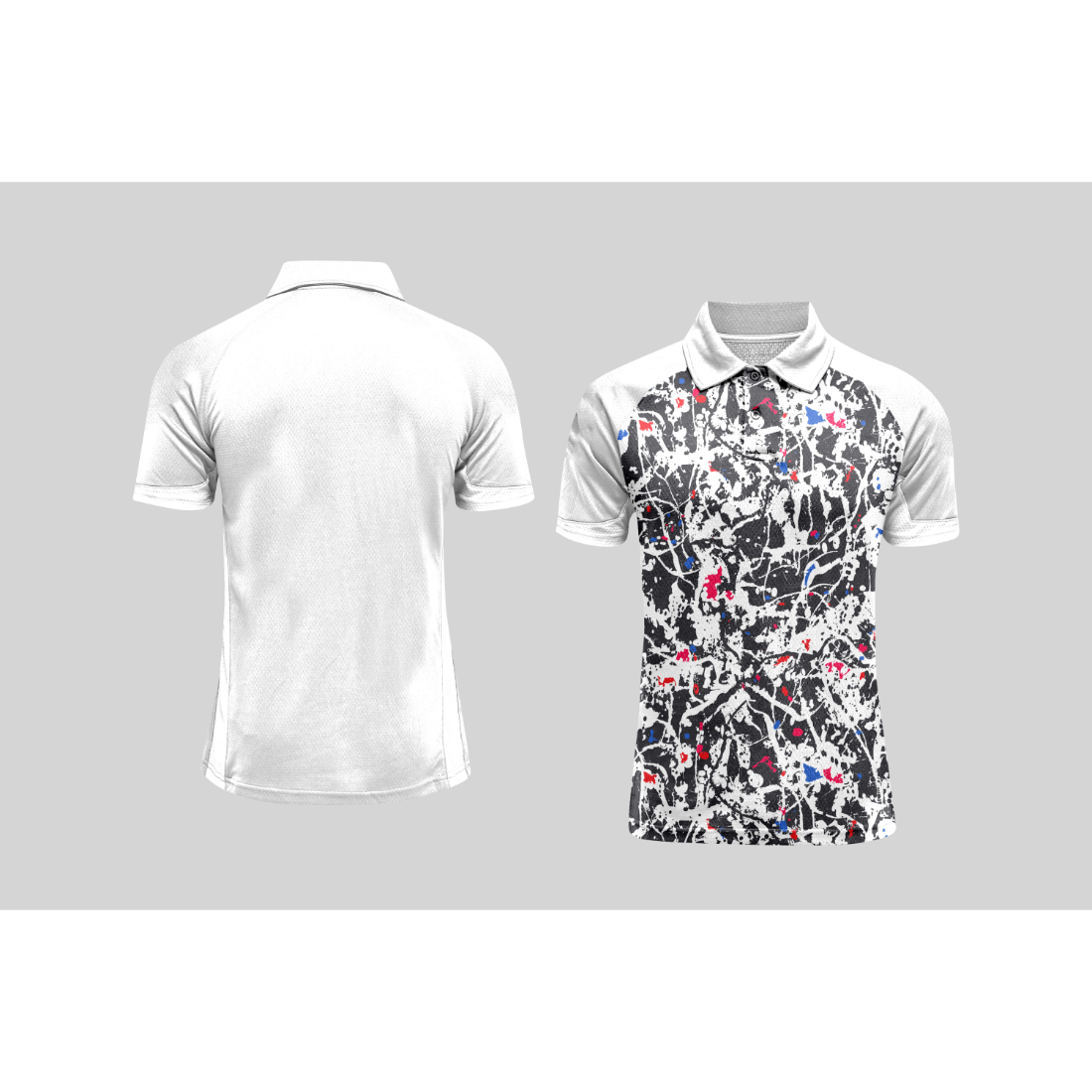 Next Print Cricket Polo Half White Customized Jersey NPCWH00A348