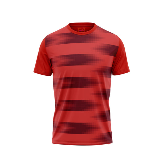 Red Round Neck Half Sleeve Tshirt Nextprintr366
