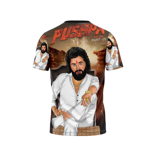 Next Print Allu Arjun Pushpa  Printed T-Shirt.