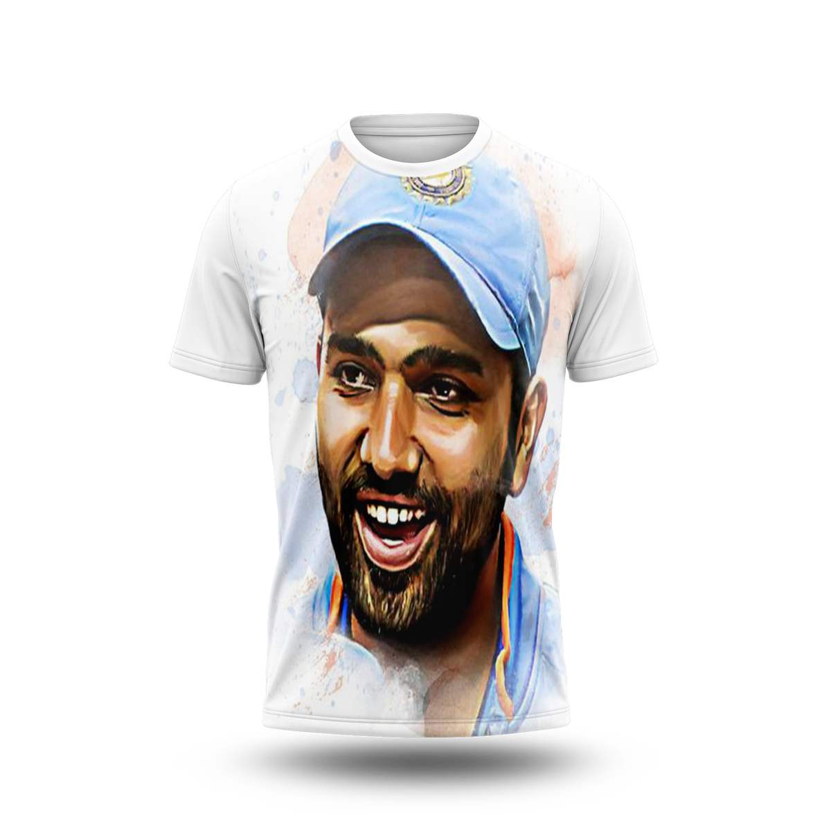 Rohit Sharma Photo Printed T-Shirt.