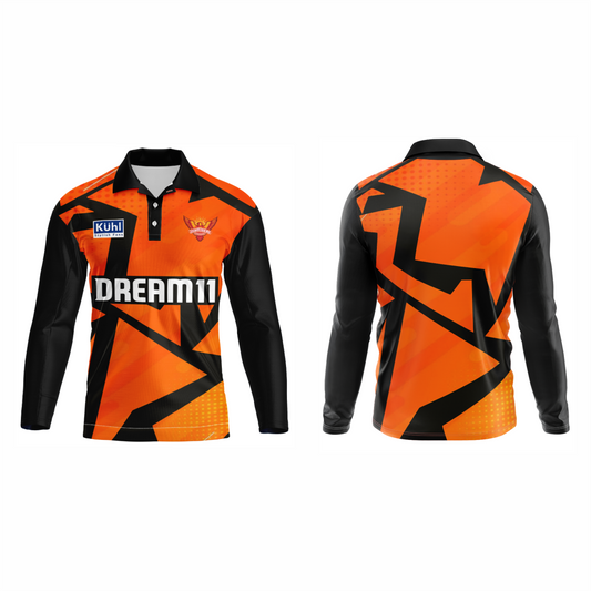 Next Print Ipl Hyderabad Printed Polo Collar full sleeves Jersey