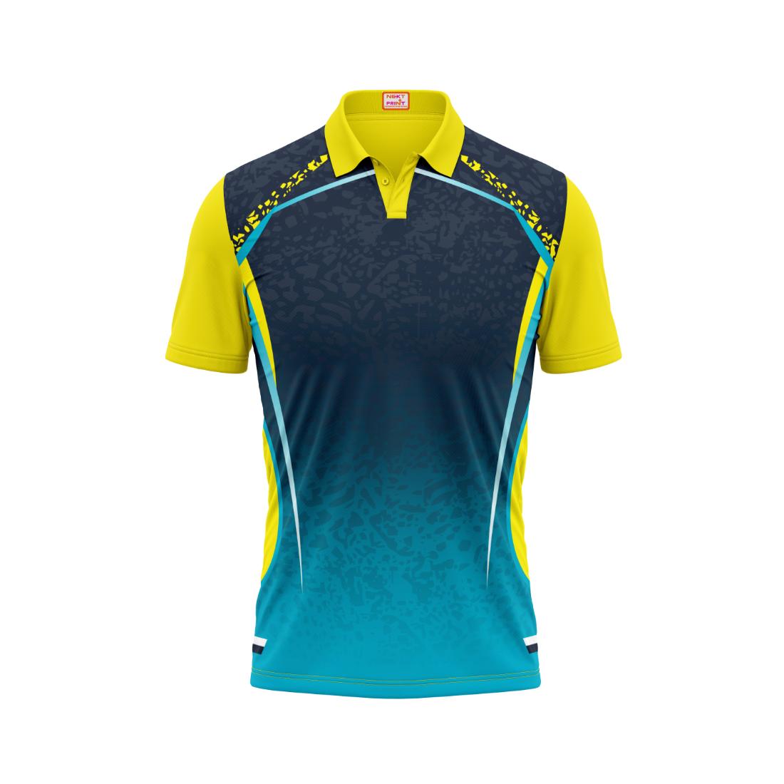 Next Print Customised Polo Neck Yellow Jersey NPTS27