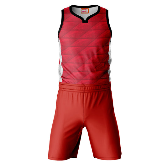Red Basketball Jaesey With Shorts Nextprintr387