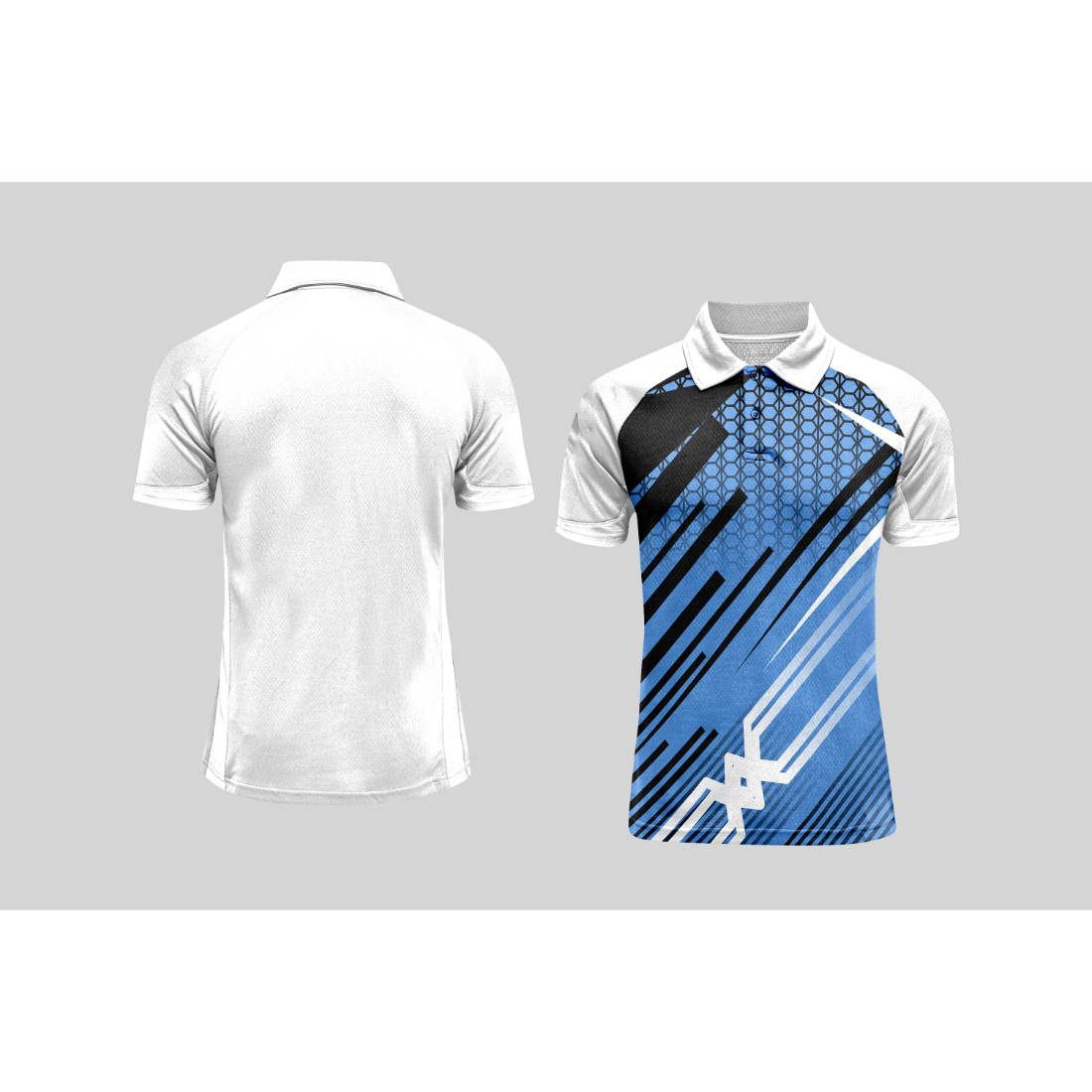 Next Print Cricket Polo Half White Customized Jersey NPCWH00A35