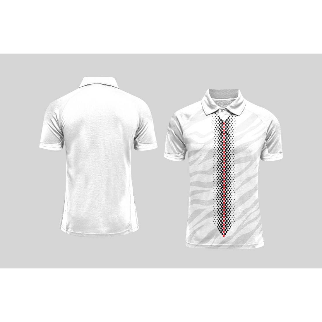 Next Print Cricket Polo Half White Customized Jersey NPCWH00A362