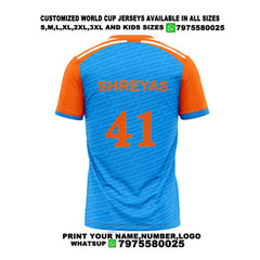 Next Print 2024 Worldcup Shreyas Iyer Printed Round Neck Jersey