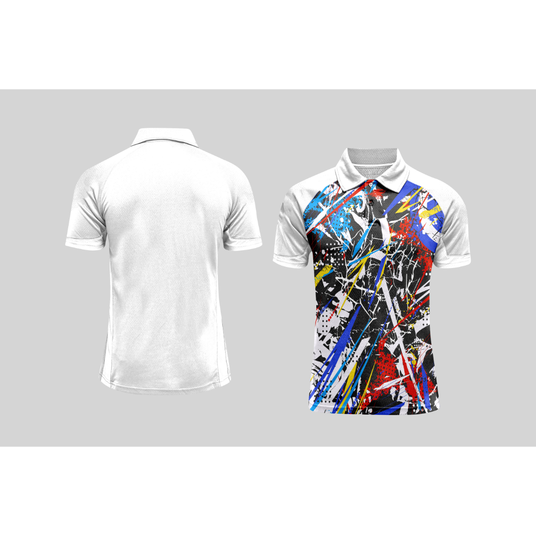 Next Print Cricket Polo Half White Customized Jersey NPCWH00A364