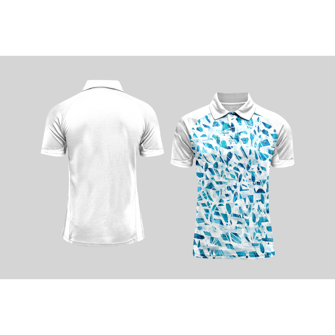 Next Print Cricket Polo Half White Customized Jersey NPCWH00A366