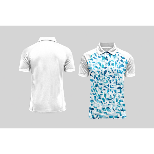 Next Print Cricket Polo Half White Customized Jersey NPCWH00A366