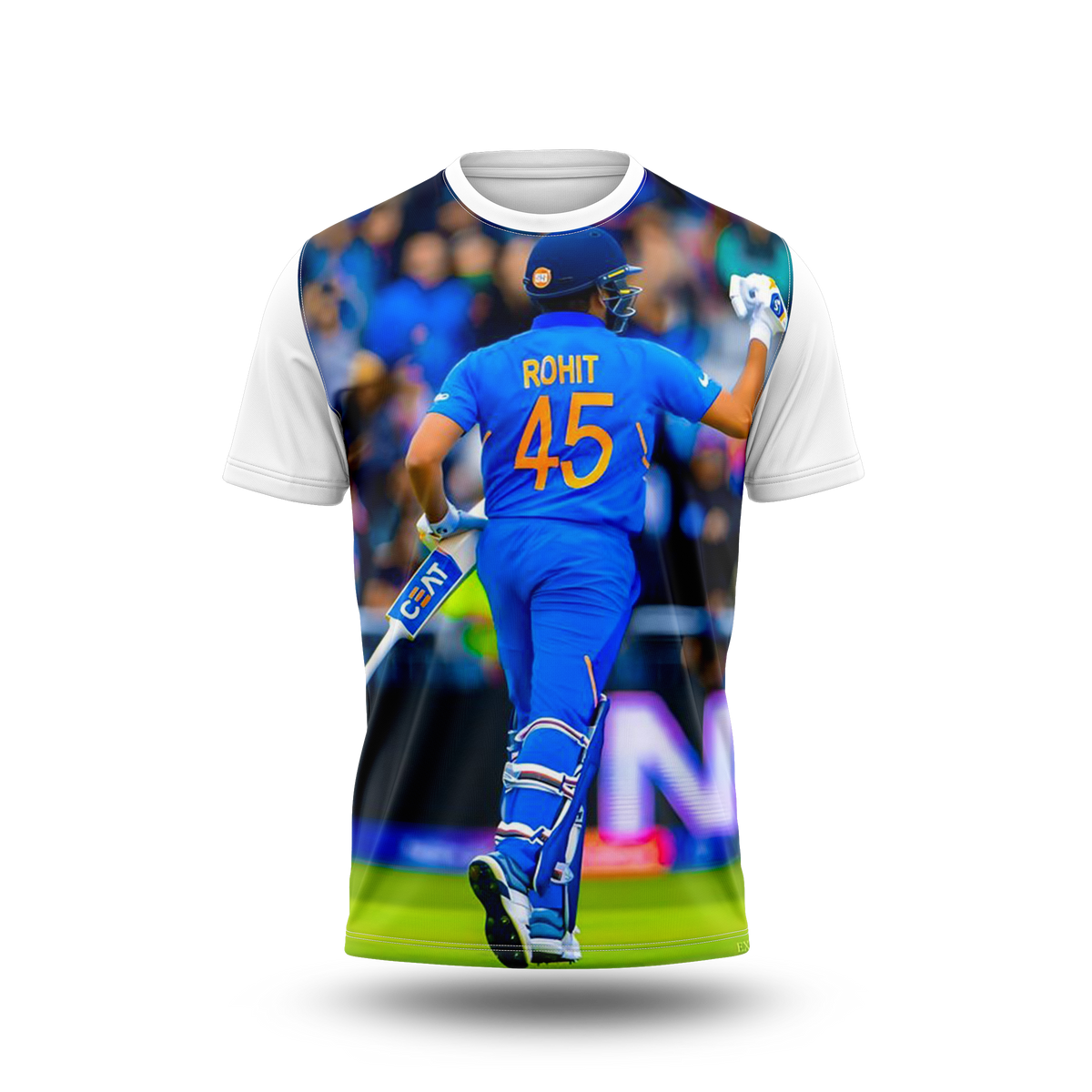 Rohit Sharma Photo Printed T-Shirt.