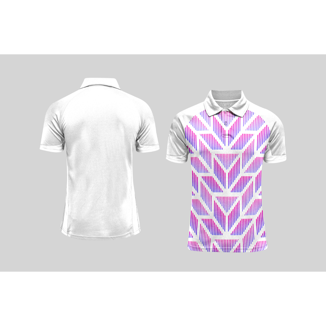 Next Print Cricket Polo Half White Customized Jersey NPCWH00A370