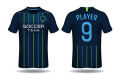 Inferno Line Red Black Soccer Jersey – Custom Player Kit front view sports jersey