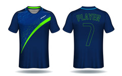 Royal Striker Gradient Soccer Jersey – Elite Fan Edition front view sports jersey