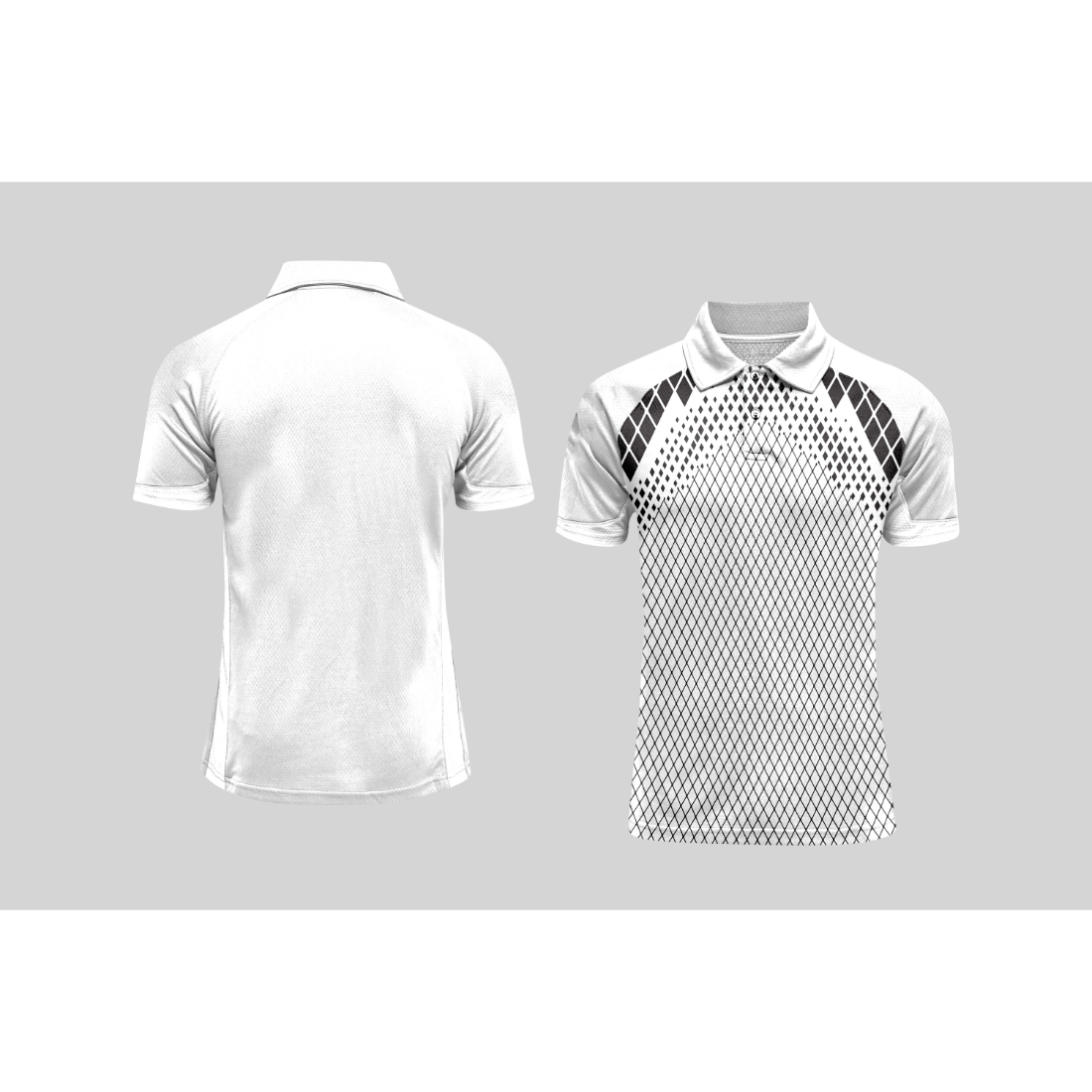 Next Print Cricket Polo Half White Customized Jersey NPCWH00A375