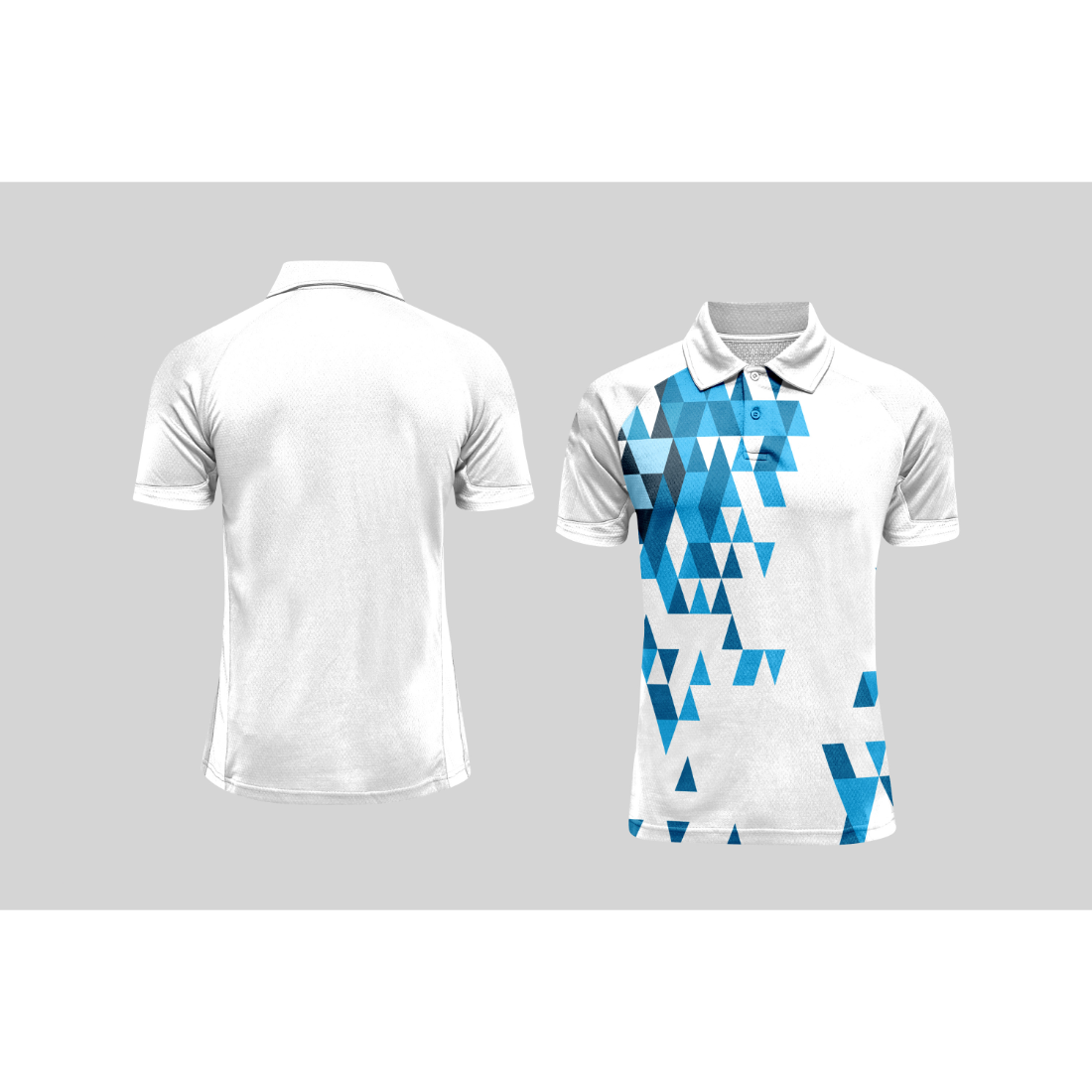 Next Print Cricket Polo Half White Customized Jersey NPCWH00A377
