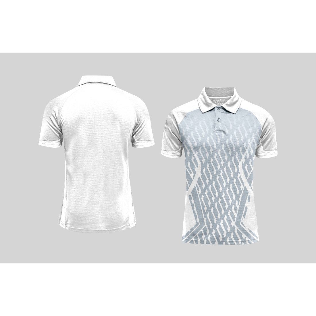Next Print Cricket Polo Half White Customized Jersey NPCWH00A37