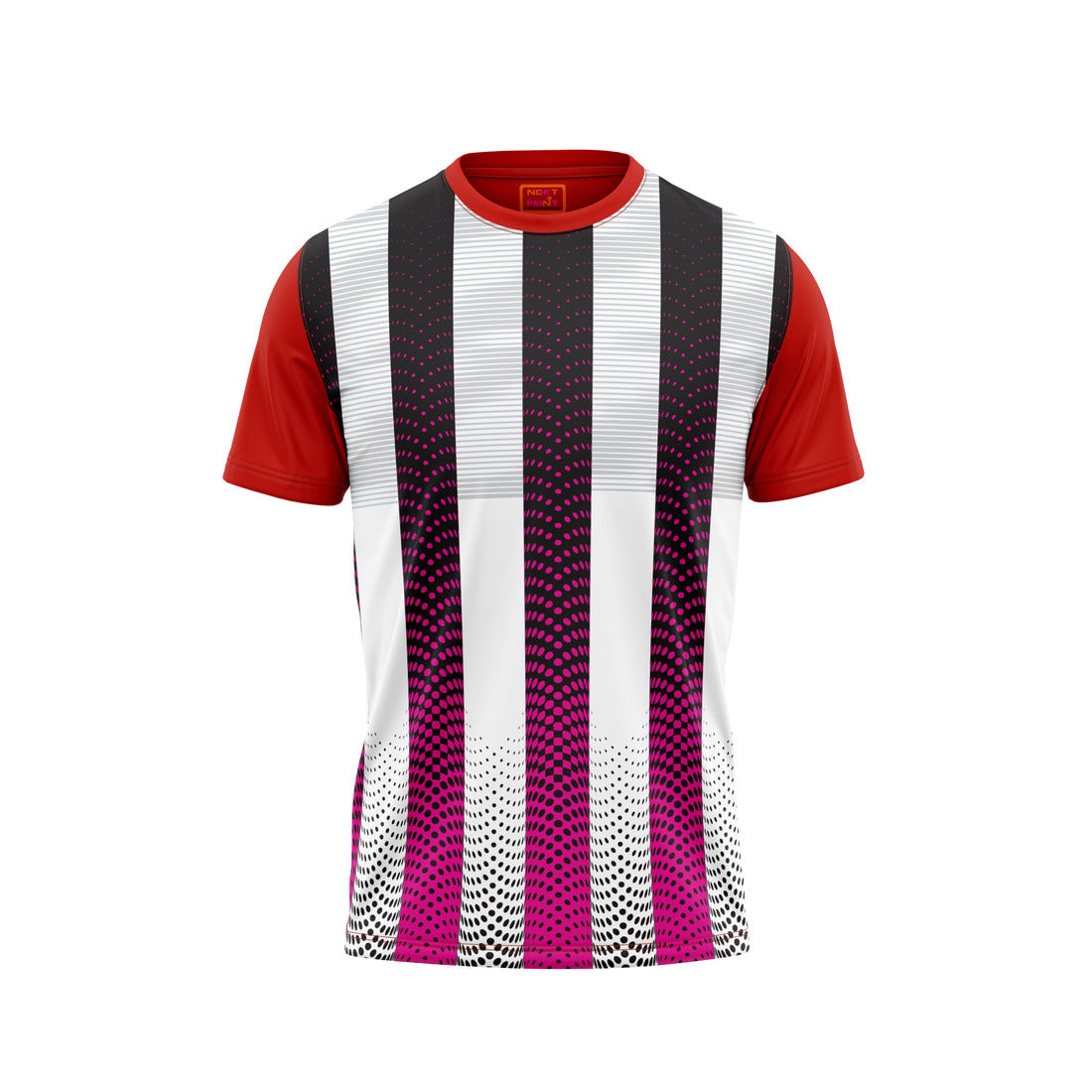 Red Round Neck Half Sleeve Tshirt Nextprintr390