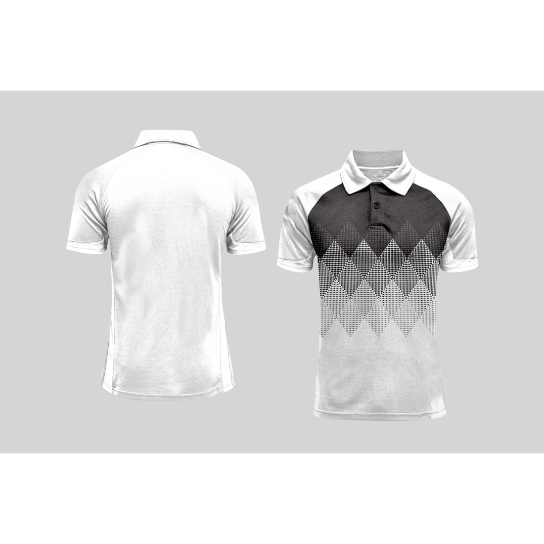 Next Print Cricket Polo Half White Customized Jersey NPCWH00A381