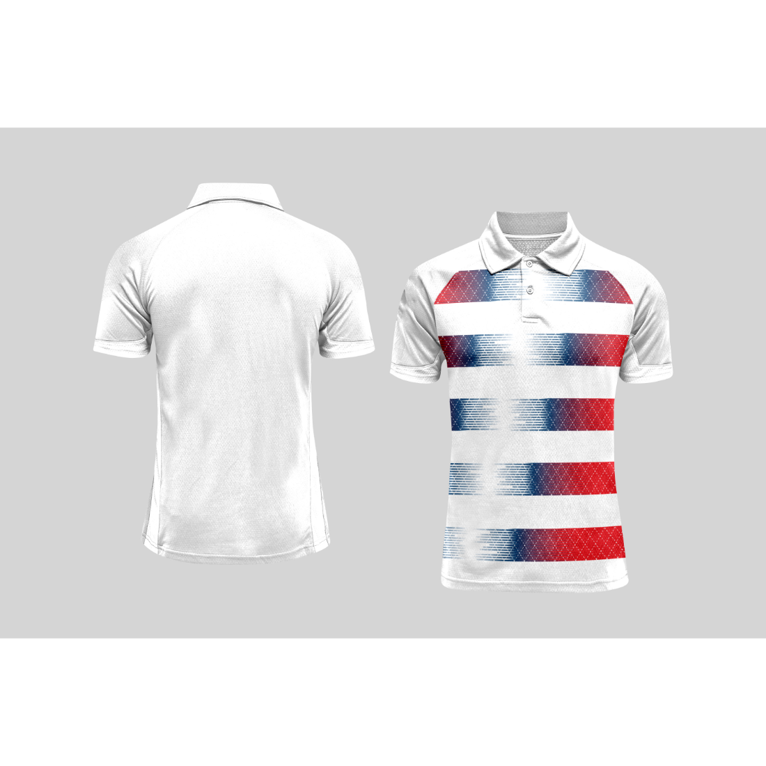 Next Print Cricket Polo Half White Customized Jersey NPCWH00A383