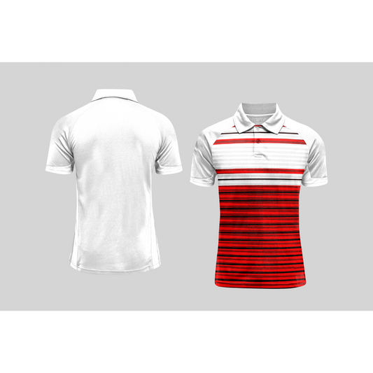 Next Print Cricket Polo Half White Customized Jersey NPCWH00A386