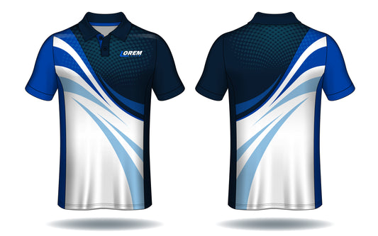 Neon Pulse Navy Blue Soccer Team Jersey – Custom Player Edition front view sports jersey