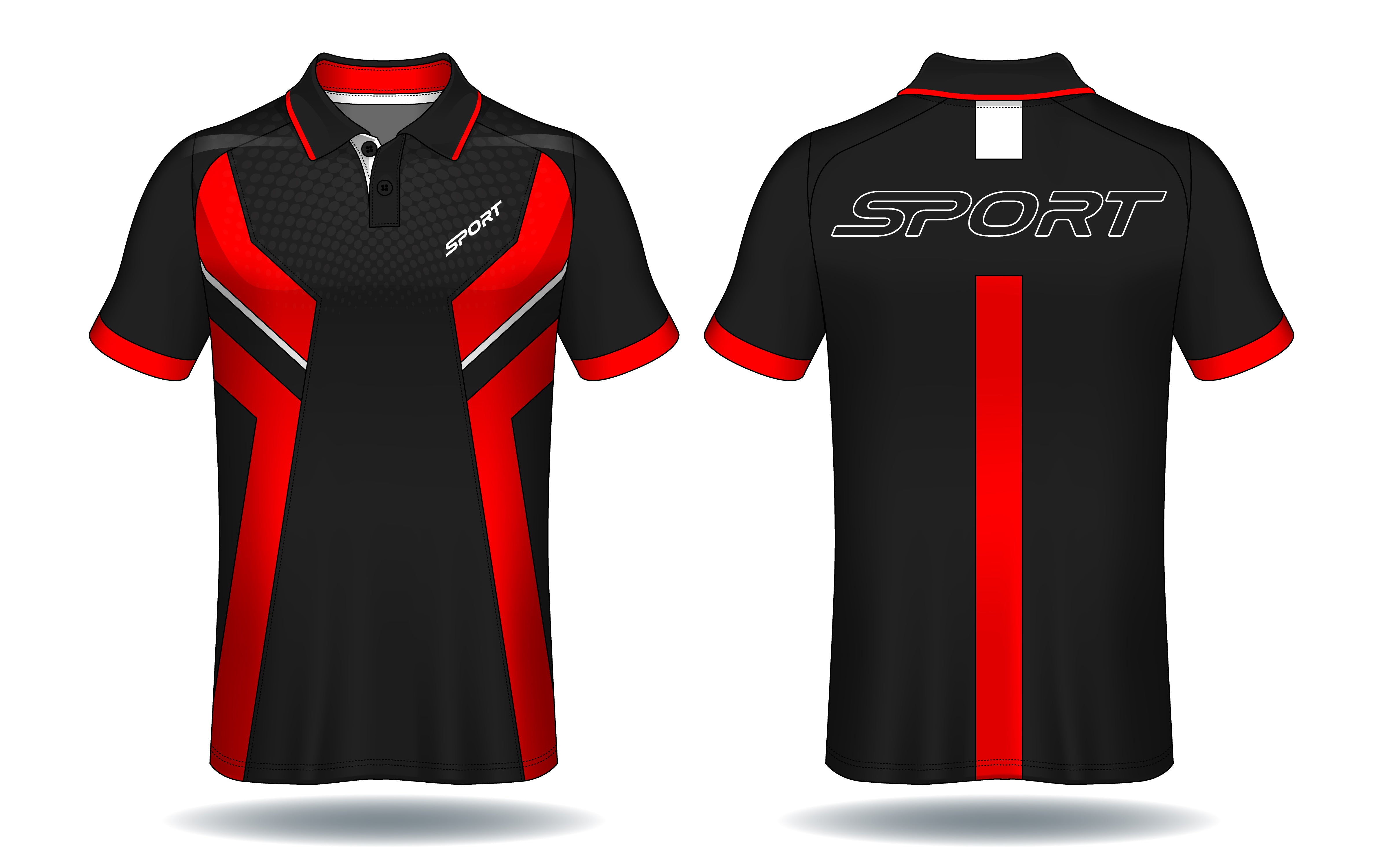 Midnight Grid Navy Blue Polo Sports Jersey – Modern Performance Wear front view sports jersey