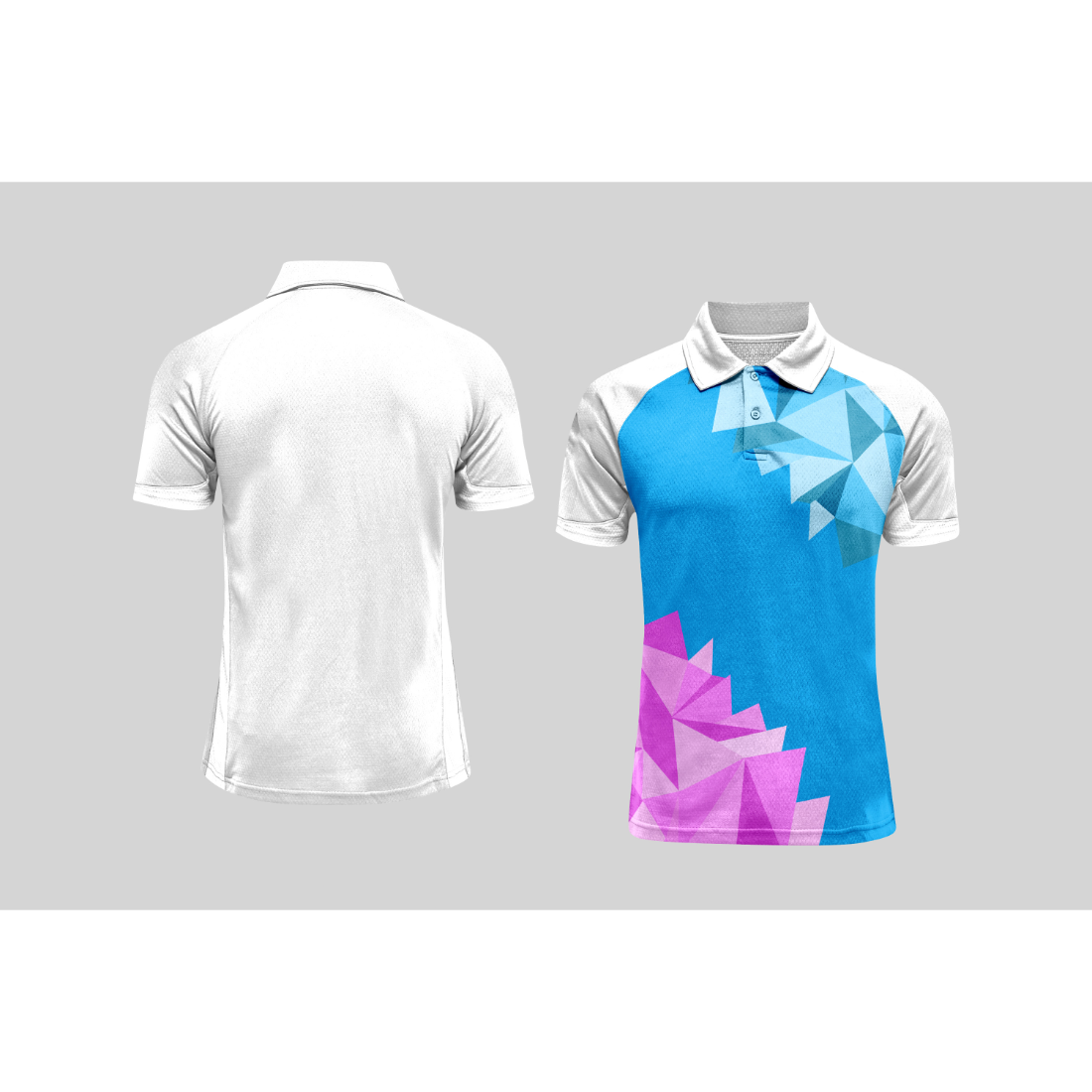 Next Print Cricket Polo Half White Customized Jersey NPCWH00A387