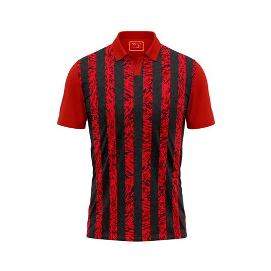 Red Polo Neck Half Sleeve T Shirt NextprintrN167