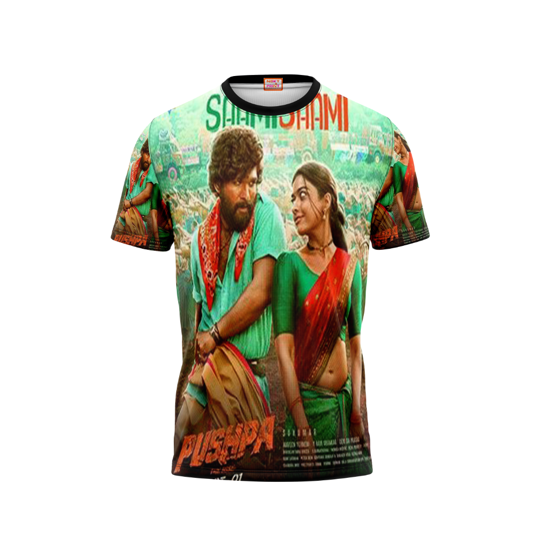 Next Print Allu Arjun Pushpa  Printed T-Shirt.
