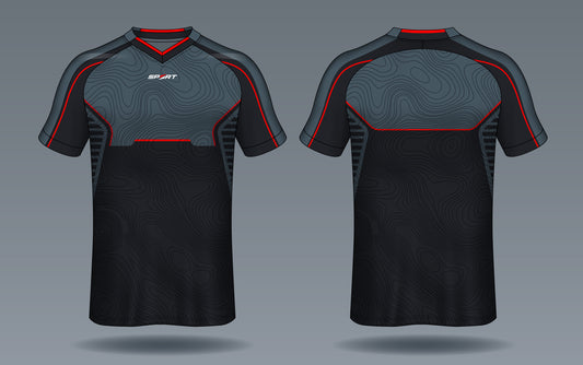 Dark Terrain Performance Jersey front view custom football fan jersey