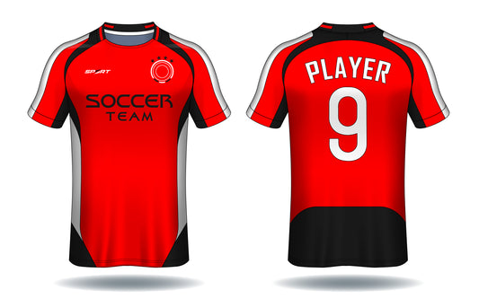 Crimson Elite Soccer Jersey front view custom football fan jersey