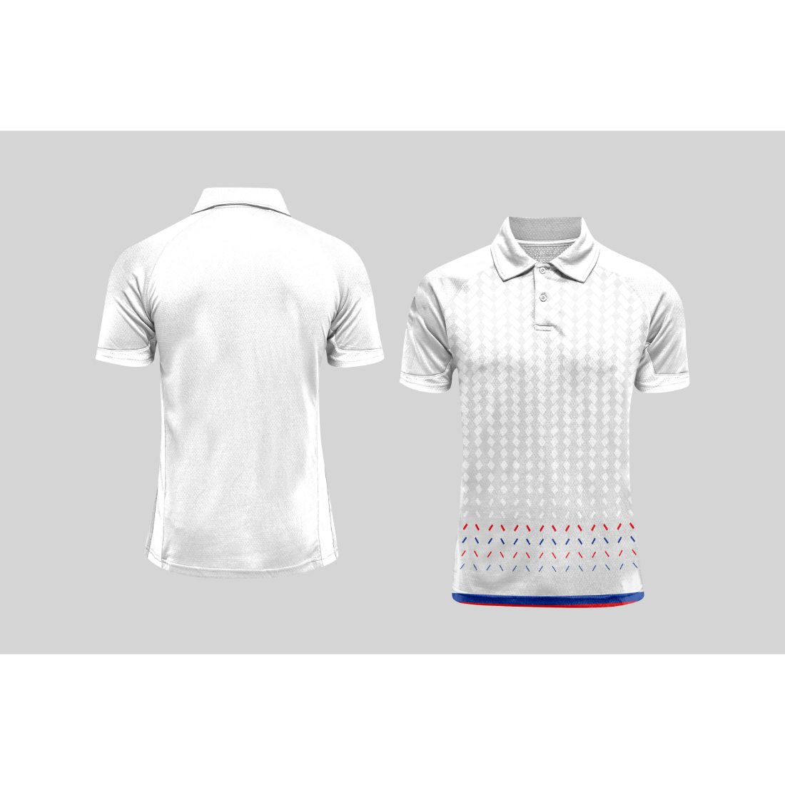 Next Print Cricket Polo Half White Customized Jersey NPCWH00A391