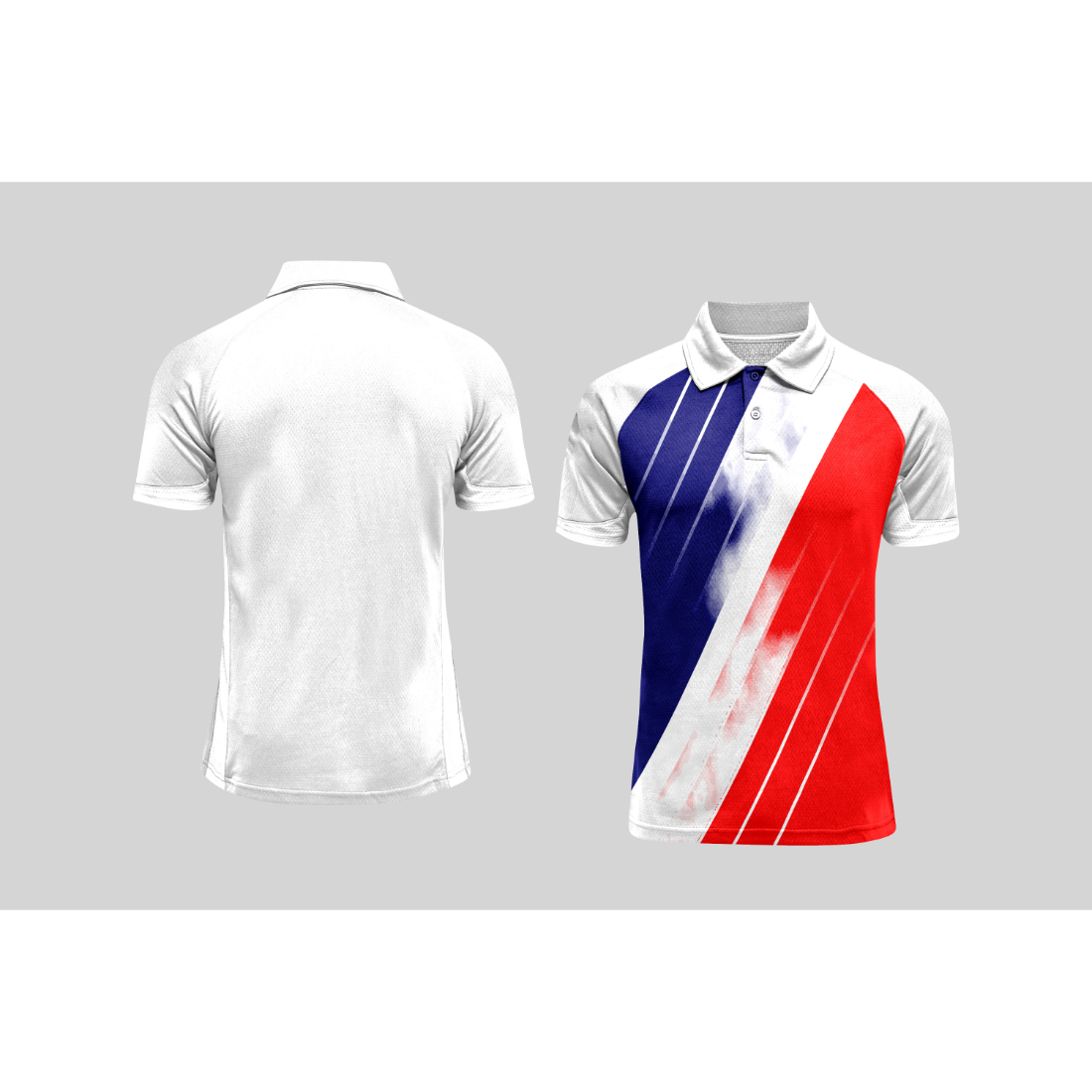 Next Print Cricket Polo Half White Customized Jersey NPCWH00A393