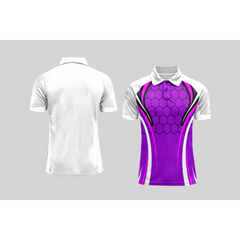 Next Print Cricket Polo Half White Customized Jersey NPCWH00A398