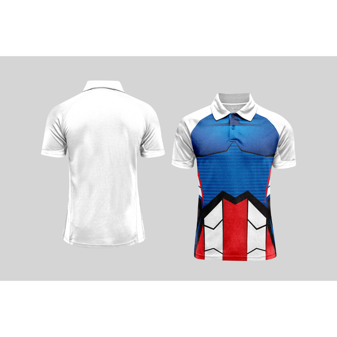 Next Print Cricket Polo Half White Customized Jersey NPCWH00A399