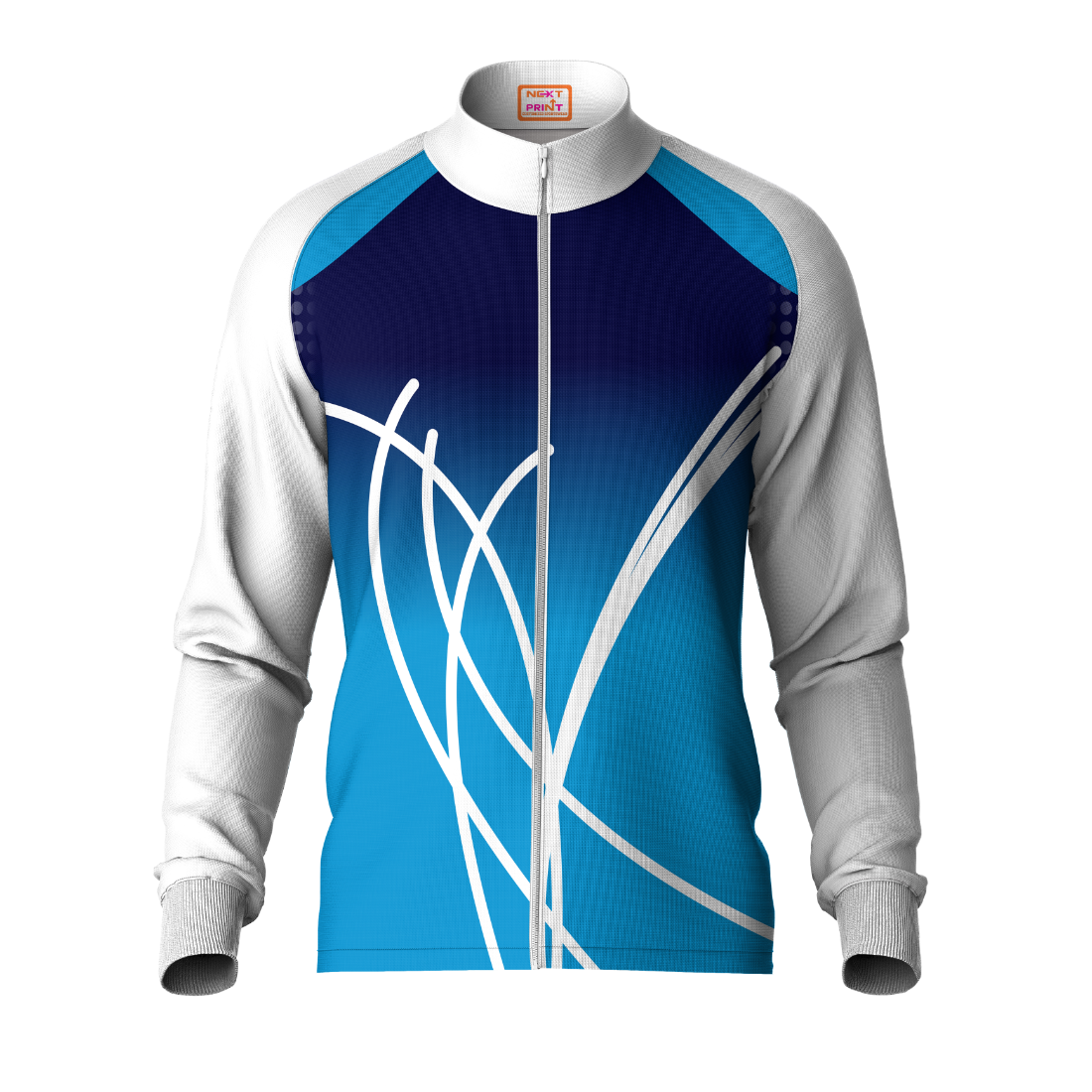 Next Print Printed White Jacket.
