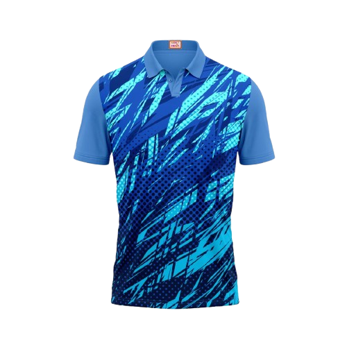 Next Print Customized Polo Neck Skyblue Jersey Design 36