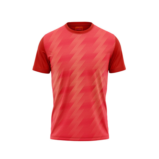 Red Round Neck Half Sleeve Tshirt Nextprintr41