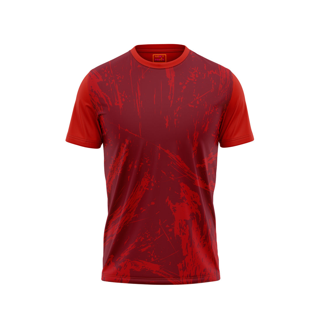 Red Round Neck Half Sleeve Tshirt NextprintrN181